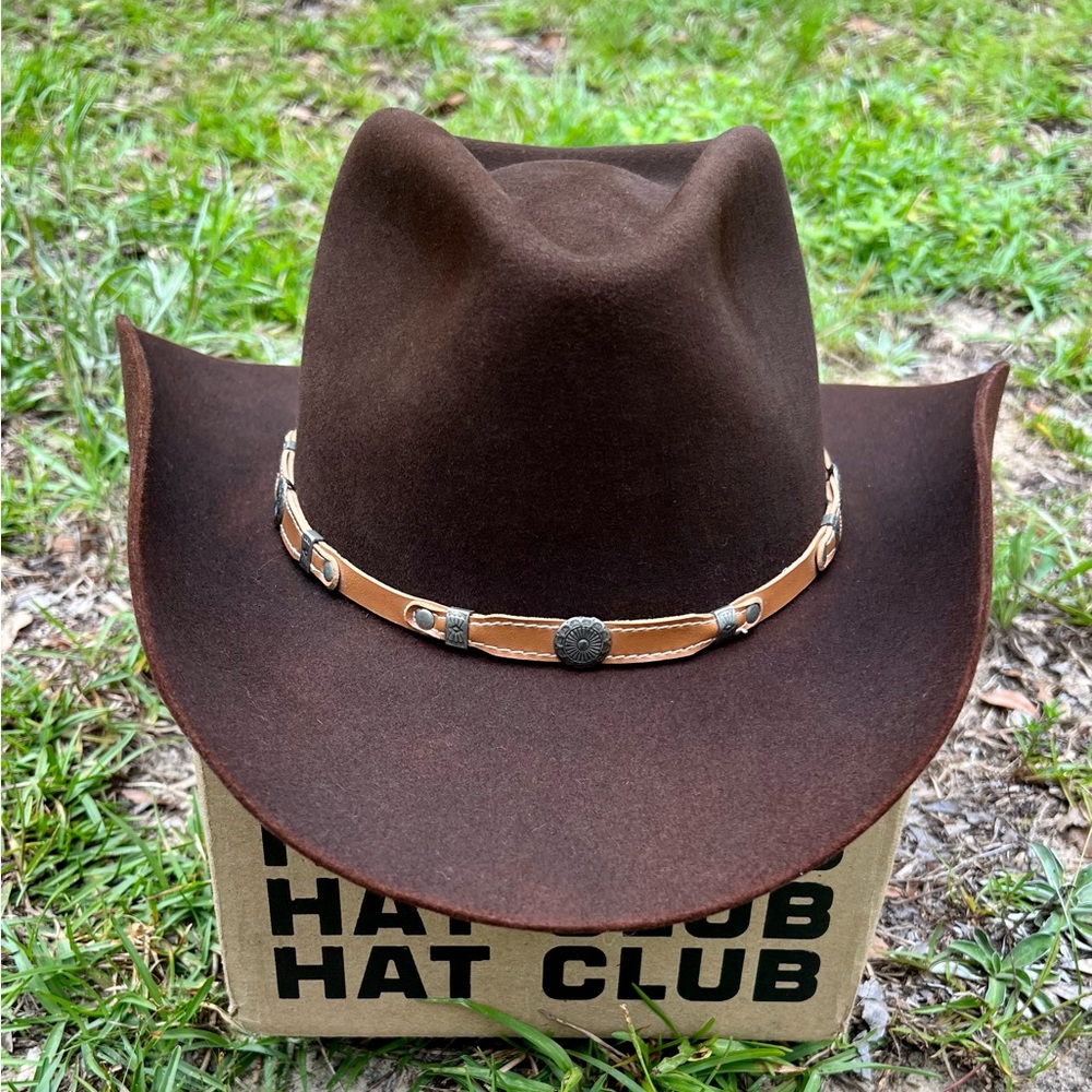 KEMO SAVE STETSON 4X DISTRESSED BROWN RIP YELLOWSTONE SIZE 7 1/8 COWBOY HAT